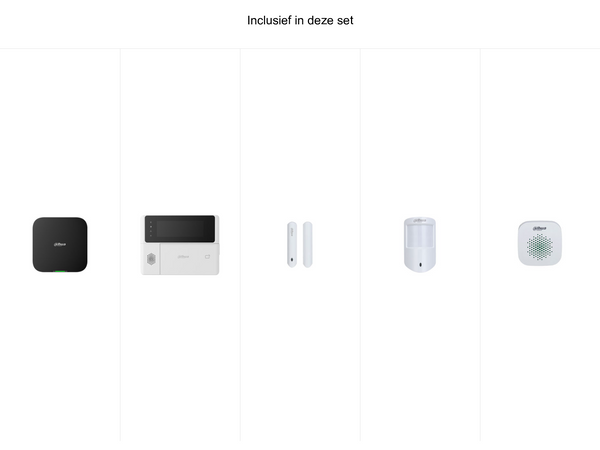 Inbraakalarmset Dahua AirShield Appartement – volledige set