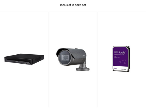 Camerabewakingsset Hanwha Premium – volledige set