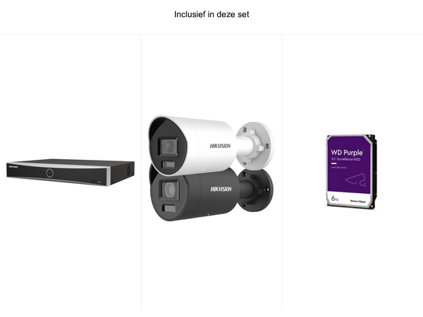 Camerabewakingsset Hikvision Premium – volledige set