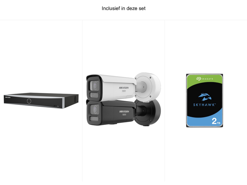 Camerabewakingsset Hikvision Scherp Beeld – volledige set